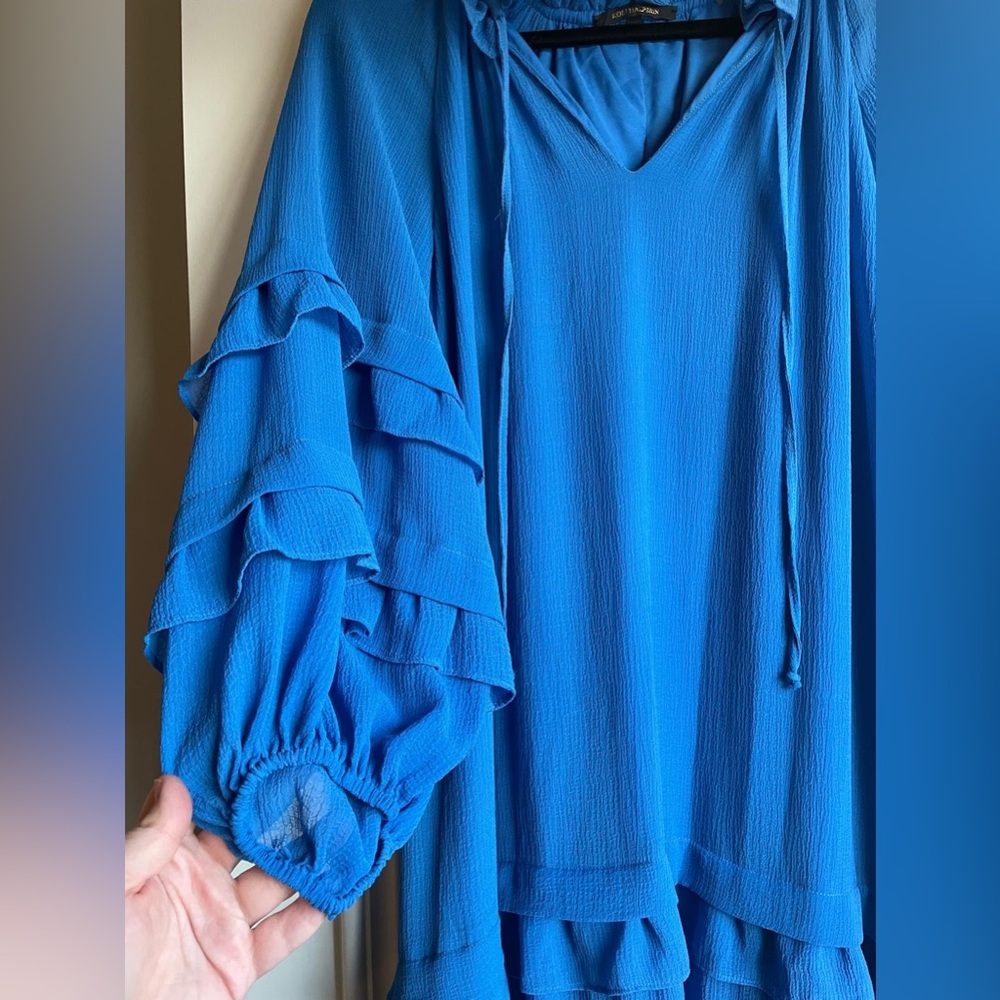 Kobi Halperin Vibrant Blue High-Low Dress - Picture 4 of 6